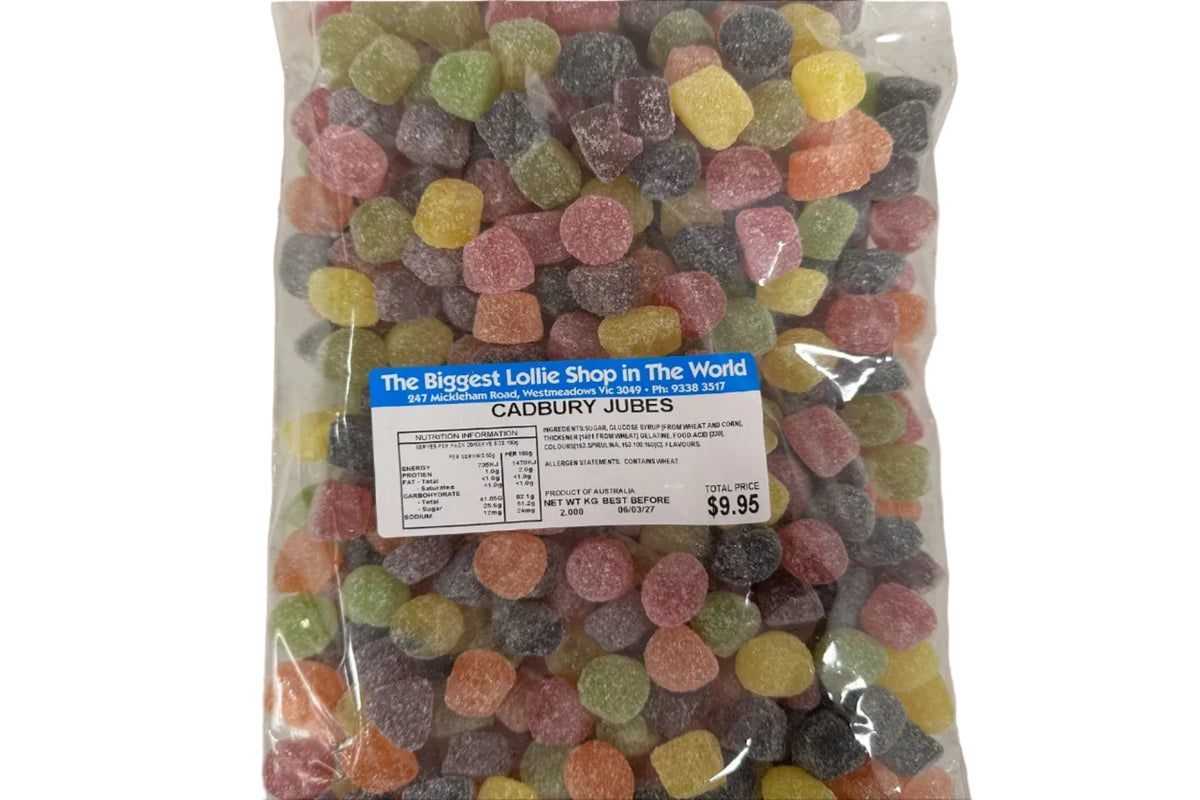 Cadbury Jubes 2kg Special