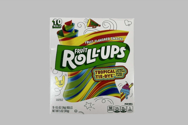 Fruit Roll-Ups Tropical Tie-Dye Snacks 10ct - The Biggest Lollie Shop ...