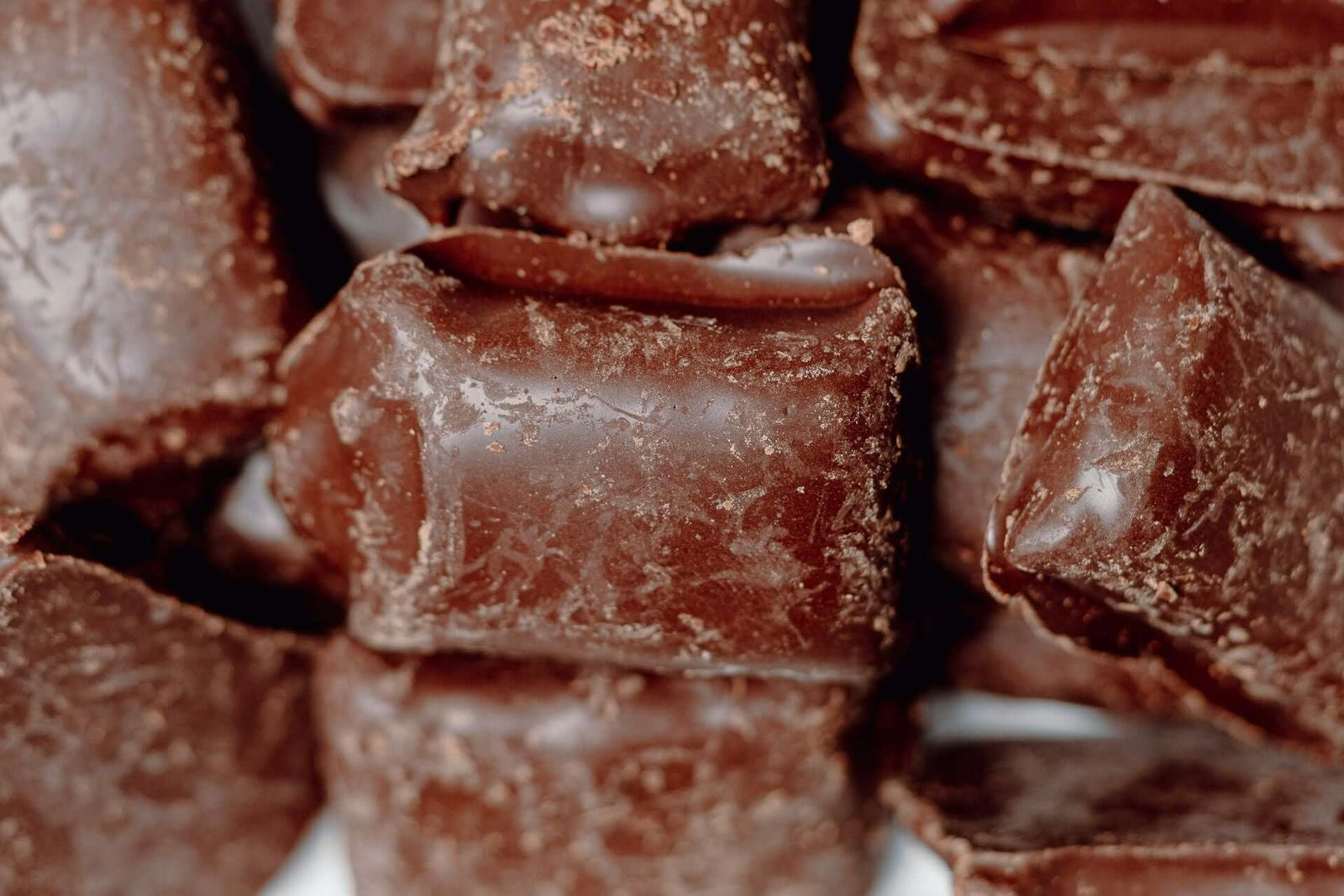 Close-up of chocolate candies with a blurred background